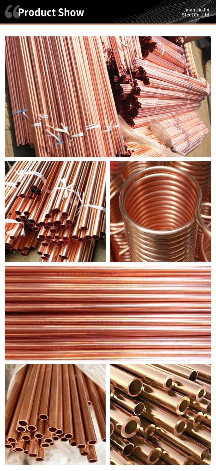 Straight Copper Tube Customized Non-Alloy Copper Round Tube