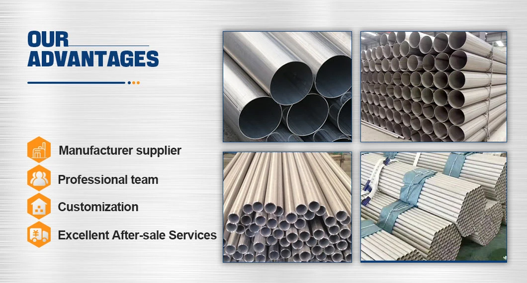 Factory Price Ss Stainless Steel 304 201seamless Welded Stainless Steel Pipe for Construction Material