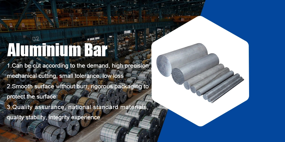 Al ASTM 1060 2A12 2024 3003 4A01 6026 6061 5083 5A05 7075 Casting Extrusion Alloy Anodized Round Square Aluminum Bar