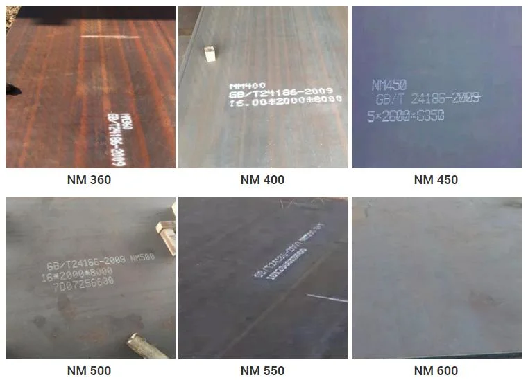 Hot Rolled Nm360 Nm400 Nm450 Nm500 Wear Resistant/Stainless/Alloy/Aluminum/Carbon Hastelloy/Monell Alloy/Copper Steel Plate