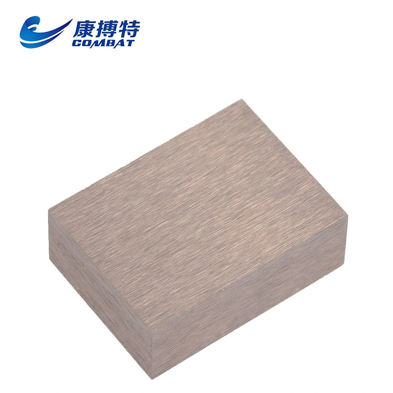 W80cu20 Tungsten Copper Alloy Plate Block for High Temperature Element